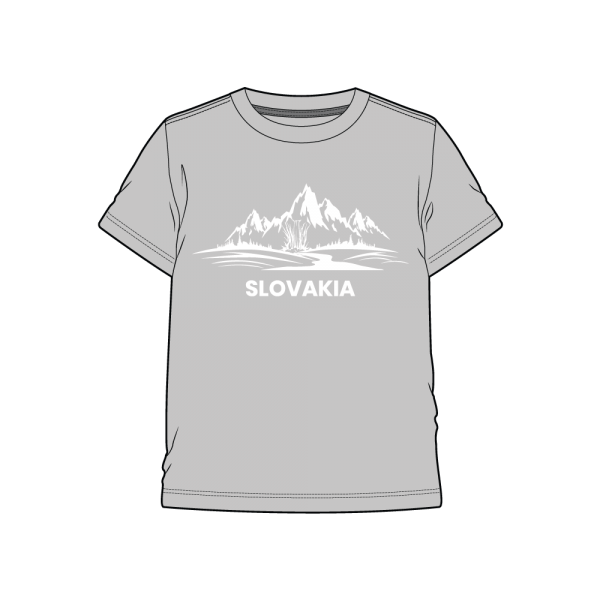 Tričko - Slovenské hory šedá